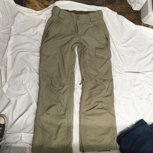 Sims snowboarding pants size small, khaki